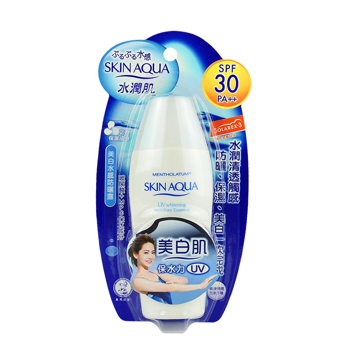 image of 日本 MENTHOLATUM 曼秀雷敦 水潤肌美白水感防曬露 80g SPF30/ PA++ Japan MENTHOLATUM SKIN AQUA UV WHITENING MOISTURE ESSENCE SPF30 PA++ 80g