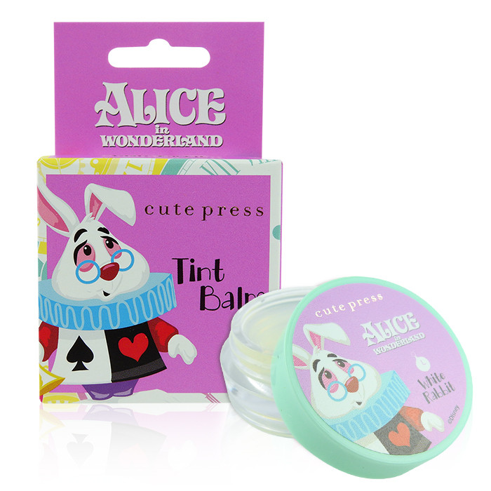 image of 泰國 Cute Press 愛麗絲護唇膏 6.5g #.04 White Rabbit Thailand CUTE PRESS Alice in wonderland tint balm white rabbit non-greasy lip