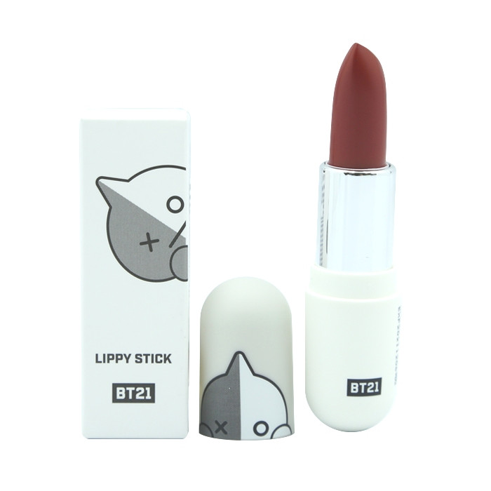image of 韓國 VT*BT21 顯色保濕唇膏 07.Burgundy Scene(VAN) Korea VT*BT21 LIPPIE STICK 07.Burgundy Scene(VAN)