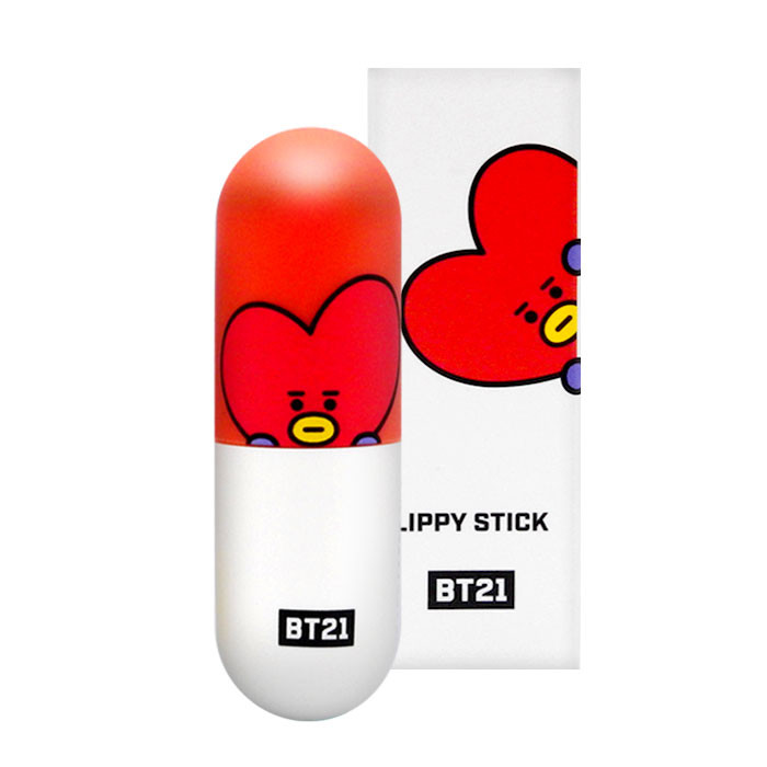 image of 韓國 VT*BT21 顯色保濕唇膏 06.Red Pool(TATA) Korea VT*BT21 LIPPIE STICK 06.Red Pool(TATA)