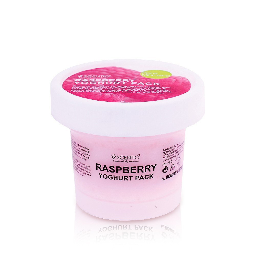 image of 泰國 SCENTIO 覆盆莓緊緻優格面膜100ml Thailand SCENTIO Raspberry Yoghurt Pack 100ml