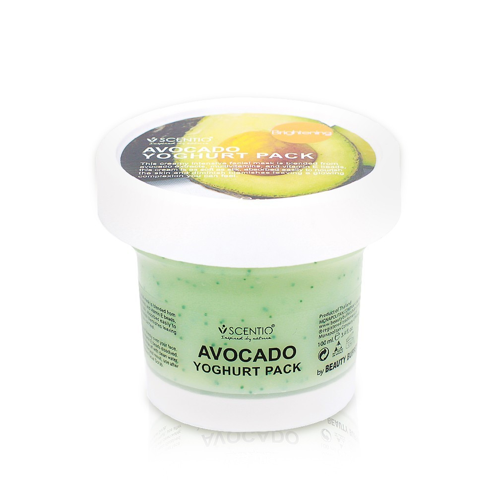 image of 泰國 SCENTIO 奶油酪梨優格面膜100ml Thailand SCENTIO Avocado Yoghurt Pack 100ml