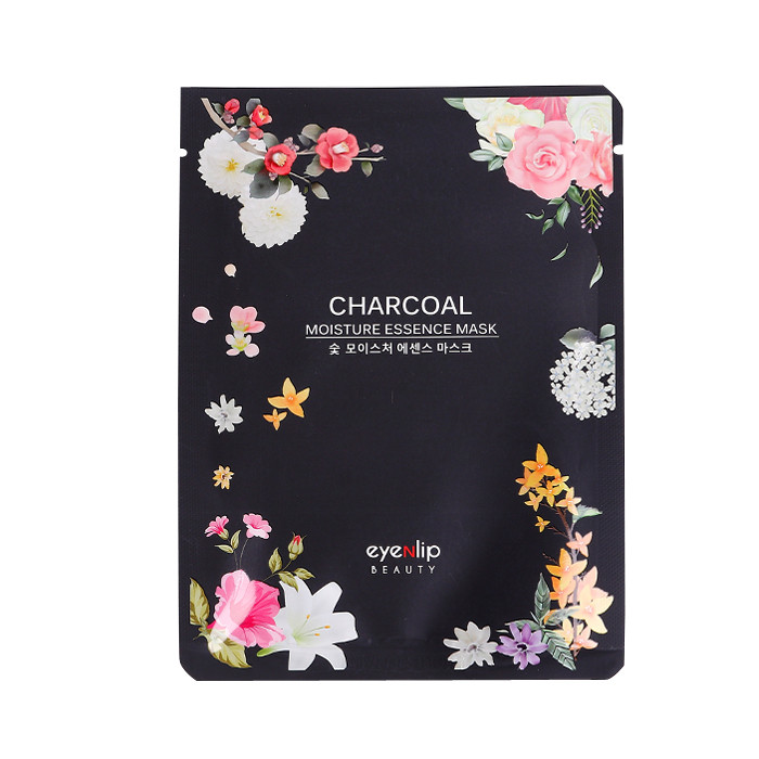 image of 韓國 Eyenlip 保濕精華面膜(單片) 竹炭25ml Korea Eyenlip Charcoal Moisture Essence Mask 25ml