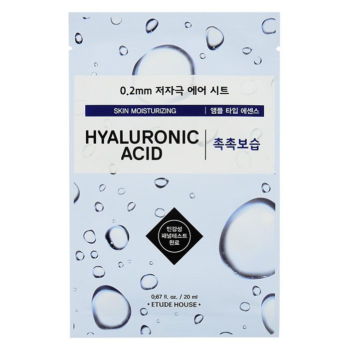 image of 韓國 ETUDE HOUSE 0.2mm精華面膜 20mL #.玻尿酸 Korea ETUDE HOUSE Skin Moisturizing 0.2mm 20mL Hyaluronic Acid