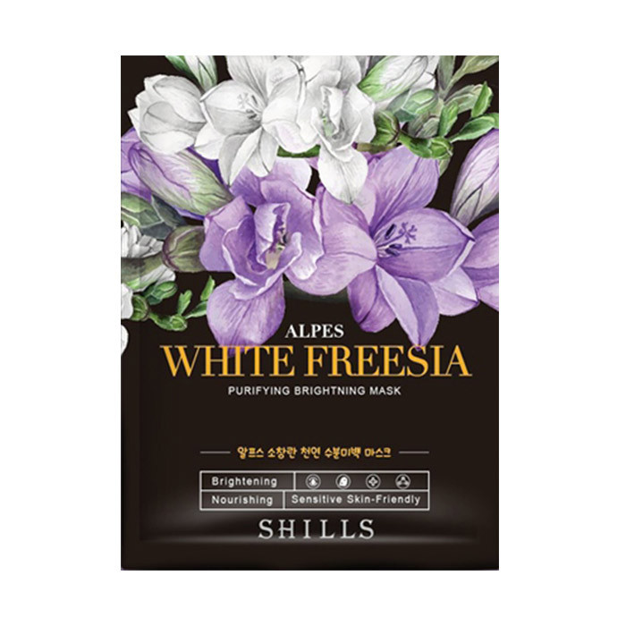 SHILLS舒兒絲 花萃美肌無添加隱形面膜(一盒5片入) 藏紅花酵母緊緻保濕面膜 SHILLS Alpes White Freesia Purifying Brightening Mask (1 Pack 5pcs) SHILLS舒兒絲 花萃美肌無添加隱形面膜(一盒5片入) 藏紅花酵母緊緻保濕面膜 SHILLS Alpes White Freesia Purifying Brightening Mask (1 Pack 5pcs)