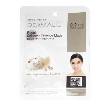image of 韓國 DERMAL面膜 23g NO.13.珍珠菁華面膜 Korea Dermal Pearl Collagen Essence Mask 23g