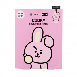 image of 韓國 MEDIHEAL BT21聯名款 保濕面膜(附贈書籤明信片) 4片/盒 COOKY Korea MEDIHEAL BT21 COOKY Face Point Sheet Mask Pack (4pcs/box)