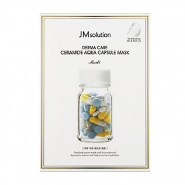 image of 韓國 JMsolution 膠囊修護面膜(單片) 黃(水庫補水) Korea JMsolution Derma Care Ceramide Aqua Capsule Mask