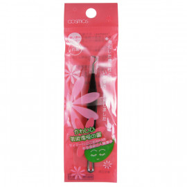 image of COSMOS 雙頭迷你粉刺夾 尖頭/勾頭/斜頭 2.勾頭 COSMOS Blackhead clip acne clip medical shuttlecock double hook beauty tool