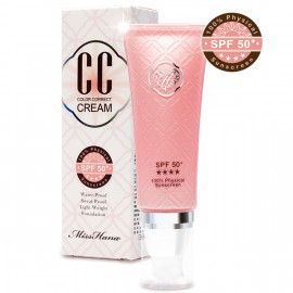image of Miss Hana 花娜小姐 礦物美白CC霜 SPF50+★★★★ 30ml Miss Hana SPF50+★★★★ 30ml 100% Physical Sunscreen