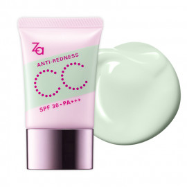 image of 日本 SHISEIDO 資生堂 ZA 潤色光感CC霜 SPF30/PA+++ 30g #.修飾泛紅肌膚 Japan SHISEIDO Za Anti-Redness CC Cream SPF30/PA+++ 30g