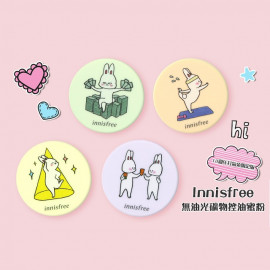 image of 韓國 Innisfree x13週年打氣兔限定版 無油光礦物控油蜜粉 5g (多款可選) Korea Innisfree (Cute Rabbit Benny Collection) No sebum mineral powder 5g