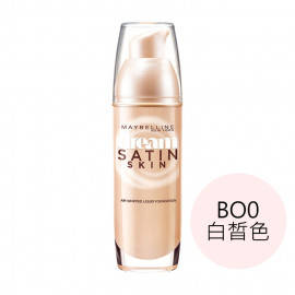 image of MAYBELLINE 媚比琳 夢幻奇蹟無瑕粉底液 SPF24/PA++ 30mL #.BO0白皙色 Maybelline Dream Satin Skin Air Whipped Liquid Foundation SPF24/PA++ 30mL #.BO0 Ivory