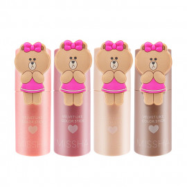 image of MISSHA xLine Friends聯名款 霧面腮紅/修容棒 多款可選 MISSHA X LINE FRIENDS Velvet Like Color Stick / Blush Cheek Highlighter Shading