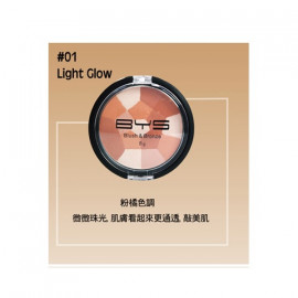 image of 澳洲 BYS 馬賽克炫色打亮腮紅 01 Light Glow11g Australia BYS Blush & Bronze #01 Light Glow 11g