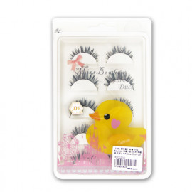 image of 撥撥小姐 Miss Bowbow D系列 假睫毛 五對入 黃色小鴨款 Miss Bowbow D Series EYELASHES Rubber Duck