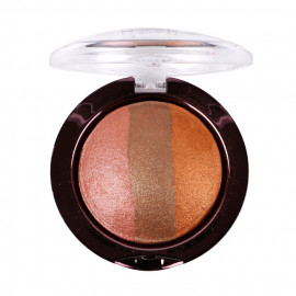image of 美國 Nicka.K 烘焙珠光3色眼影 03焦糖色7g United States Baked EyeShadow #03 Sparkle Bronze 7g