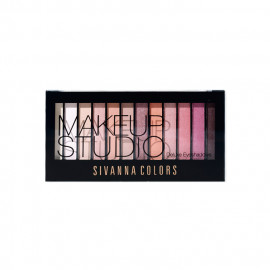 image of Sivanna HF202 12色珠光霧光眼影盤 01光艷紅塵 Sivanna HF202 Sivanna Colors Makeupstudio Deluxe Eyeshadow