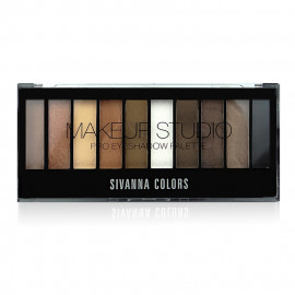 image of Sivanna HF-537 嫵媚動人靚影10色眼影盤 20g #.05 棕澤靚影 Sivanna HF-537 Sivanna Make Up Studio Pro Eyeshadow Palette 20 g