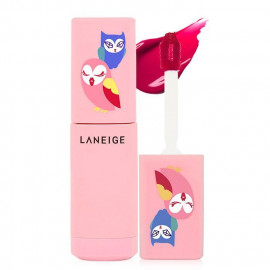 image of 韓國 蘭芝 LANEIGE╳Lucky Chouette 絕色晶透唇萃(魔幻貓頭鷹限定版) 6g #.03 Cheeky Cherry 放肆櫻桃 Korea LANEIGE╳Lucky Chouette Serum Drop Tint 6g #.03 Cheeky Cherry