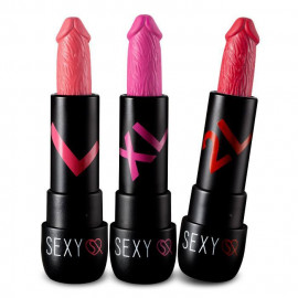 image of Sexy Q 舔言秘語蘑菇潤澤唇膏3.8g Sexy Q Mushroom Lipstick Waterproof Matte Long Lasting Moisture Lip Gloss 3.8g