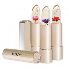 image of Florian 金箔花瓣果凍唇膏 3.8g 多色可選 Florian Flower Jelly Lipstick With Gold Flakes 3.8g