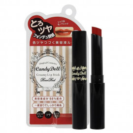 image of 日本 CANDY DOLL 奶油甜甜Q唇膏 3.5g #.薔薇紅 Japan CANDY DOLL Creamy Lip Stick 3.5g #.Rose Red