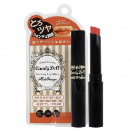 image of 日本 CANDY DOLL 奶油甜甜Q唇膏 3.5g #.蜜果橘 Japan CANDY DOLL Creamy Lip Stick 3.5g #.MODE ORANGE