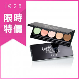 image of 1028 臉部修修 校色遮瑕盤 1.2gX5色 1028 VISUAL THERAPY Face Corrector Palette 1.2gX5 color