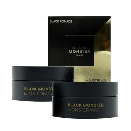image of BLACKMONSTER 髮蠟&髮油二合一 (50g*2) BLACKMONSTER Black Pomade & Wax Set: 2-in-1 Superb Styling Pomade and hair wax (50g*2)
