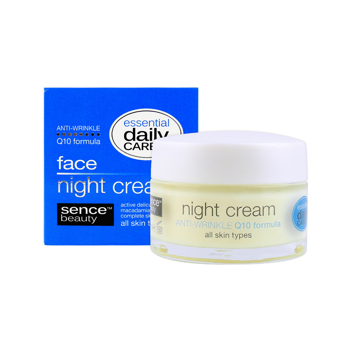 image of 歐洲Sencebeauty Q10緊實煥顏晚霜50ml Europe Sencebeauty Night Cream Anti Wrinkle Q10 Formula 50ml