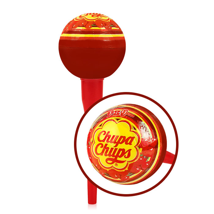 image of Chupa Chups 棒棒糖護唇膏 4g #.04 櫻桃 CHUPA CHUPS X KISS ME LIP BALM 4g #.04 Cherry