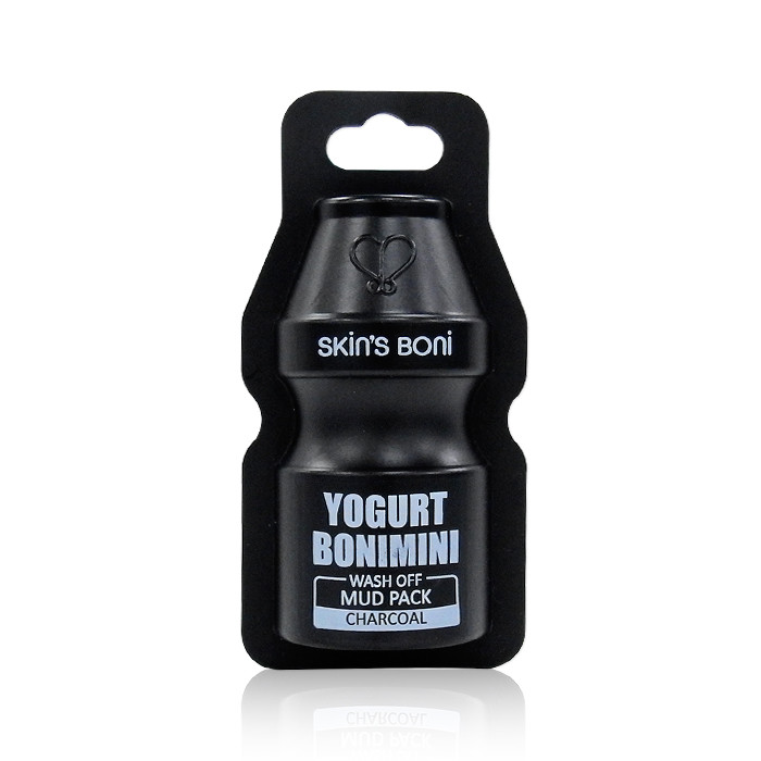 image of 韓國 Skins Boni 養樂多泥膜竹炭(深層清潔) Korea Skin’s Boni: Yogurt Bonimini Wash Off Mud Pack (Charcoal)