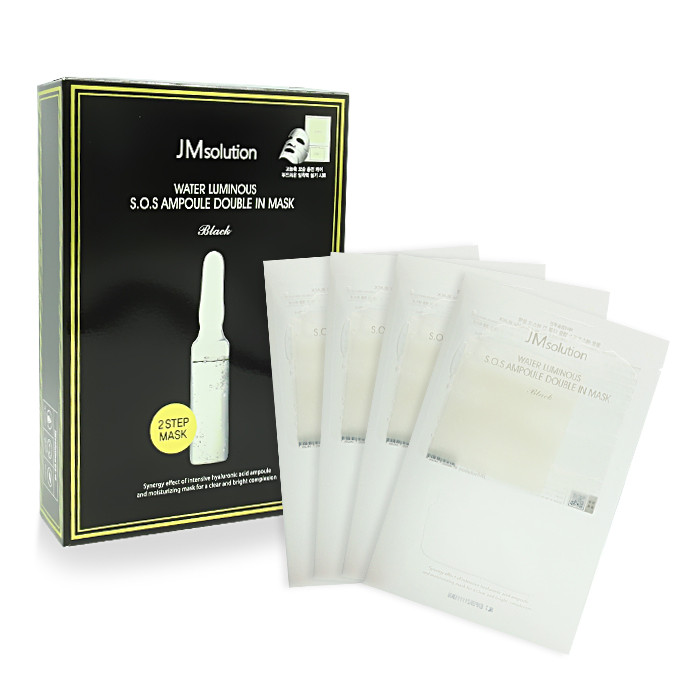 image of 韓國 JMsolution 急救水光雙倍安瓶2步驟面膜(30ml x 10片/盒) Korea JM Solution - Water Luminous S.O.S Ampoule Double In Mask 30ml×10pcs