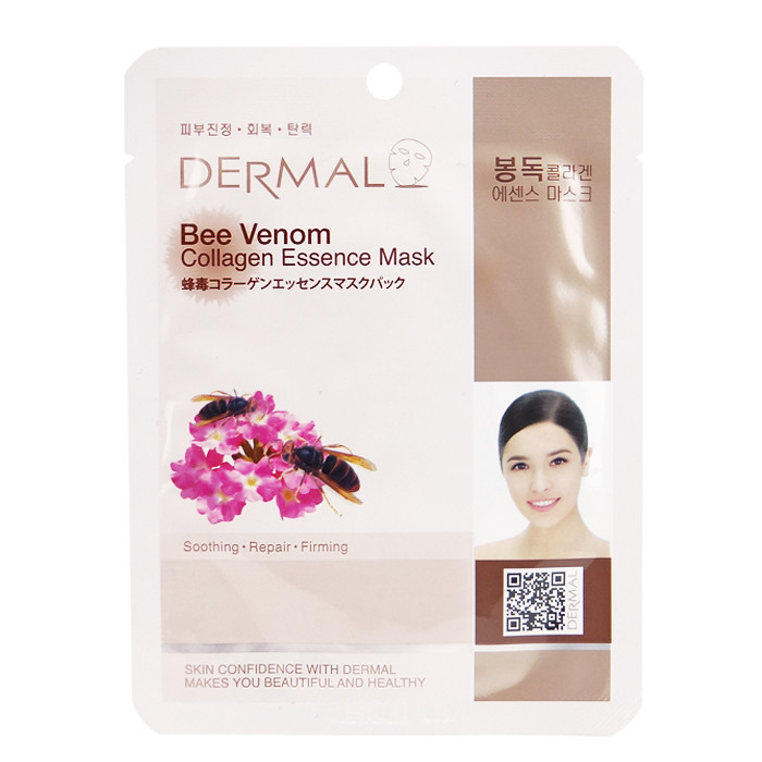 image of 韓國 DERMAL面膜 23g NO.32.膠原蛋白緊實面膜 Korea DERMAL Collagen Essence Mask- Bee Venom 23g