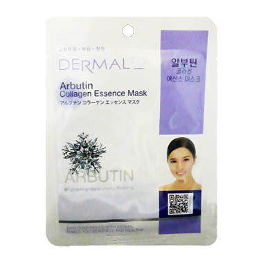 image of 韓國 DERMAL面膜 23g NO.03.熊果素菁華面膜 Korea Dermal Arbutin Collagen Essence Mask 23g