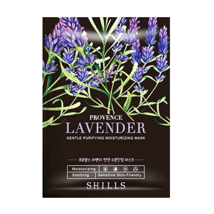 image of SHILLS舒兒絲 花萃美肌無添加隱形面膜(一盒5片入) 小蒼 SHILLS Provence Lavender Gentle Purifying Moisturizing Mask