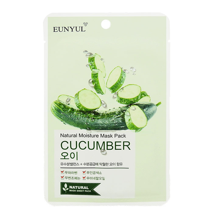 image of 韓國 EUNYUL 面膜(10入/包) 小黃瓜 Korea EUNYUL Natural Moisture Mask Pack Cucumber (10pcs/pack)