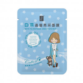 image of TT 波特嫚 小女孩無籽棉系列 白茶晶瑩亮采面膜 單片 25ml TT White-Tea Whitening Concentrate Mask 25ml