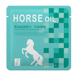 image of TT 波特嫚 炫彩天絲膜系列 馬油滋潤彈力天絲面膜 單片 30ml TT Horse Oil Moisturizing Tencel Mask 30ml