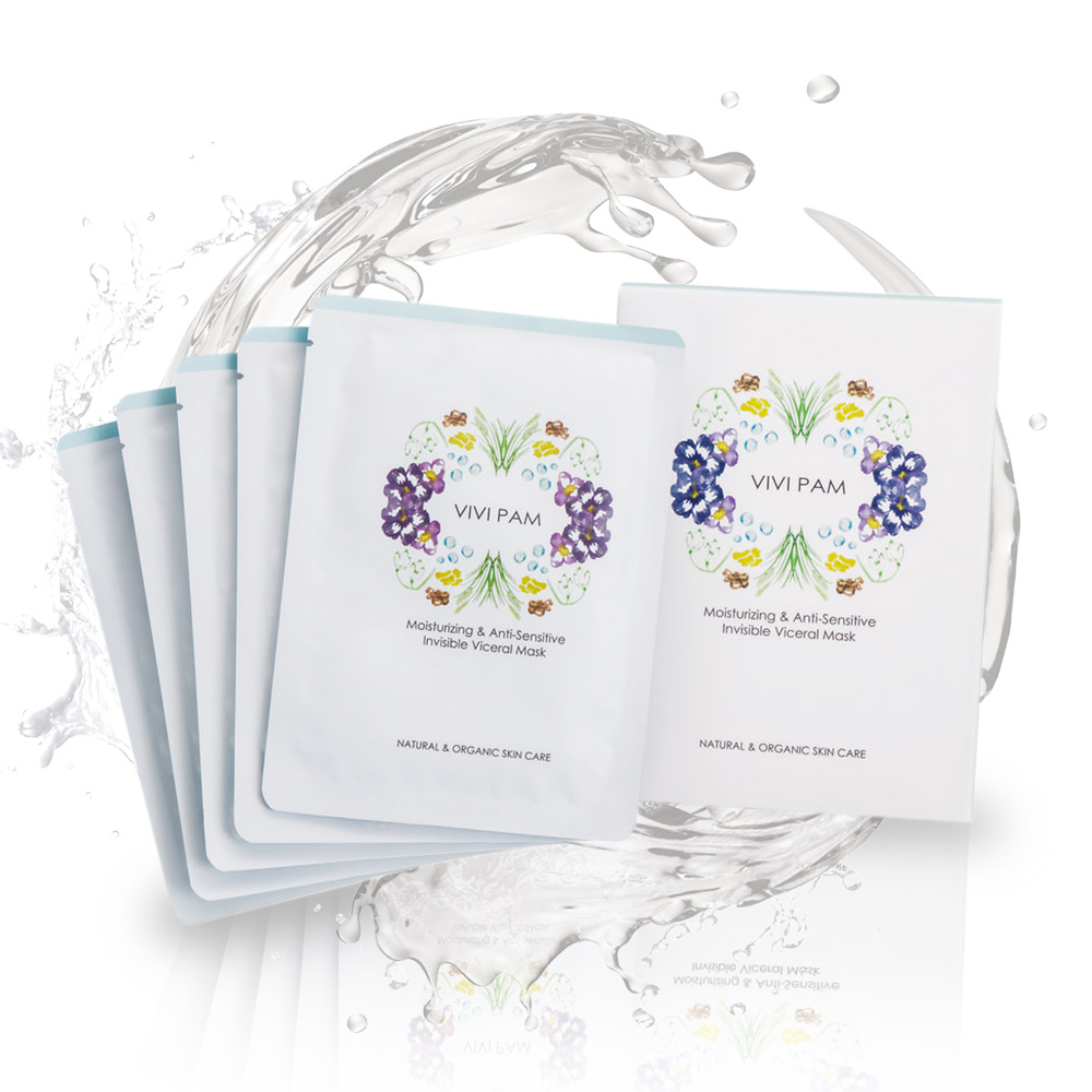 VIVI PAM 保濕舒敏 羽絲隱形面膜 26mL/片 VIVI PAM Moisturizing & Anti-Sensitive Viceral Mask 26mL/pcs VIVI PAM 保濕舒敏 羽絲隱形面膜 26mL/片 VIVI PAM Moisturizing & Anti-Sensitive Viceral Mask 26mL/pcs
