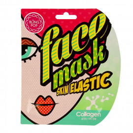 image of 韓國 BLING POP 膠原面膜 25mL/單片入 #.彈力 Korea Bling Pop Collagen Skin Gel Face Mask 25mL