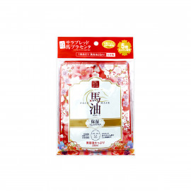 image of 日本 Lishan 莉香 馬油櫻花保濕面膜 25mL╳5片 乙盒入 Lishan Japanese Horse Oil Moisturizing Facial Mask Sheet Cherry Blossom Flower Sakura 25mL╳5pcs