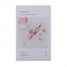 image of 韓國innisfree My real鮮潤面膜 (2018新包裝) 玫瑰 Korea INNISFREE MY REAL SQUEEZE MASK - ROSE