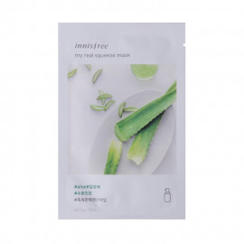 image of 韓國innisfree My real鮮潤面膜 (2018新包裝) 蘆薈 Korea INNISFREE MY REAL SQUEEZE MASK - ALOE