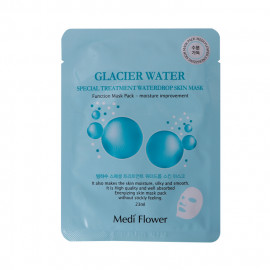 image of 韓國 Medi Flower 護理面膜(單片) 冰沁23ml Korea Medi Flower Glacier Water Special Treatment Waterdrop Skin Mask 23ml
