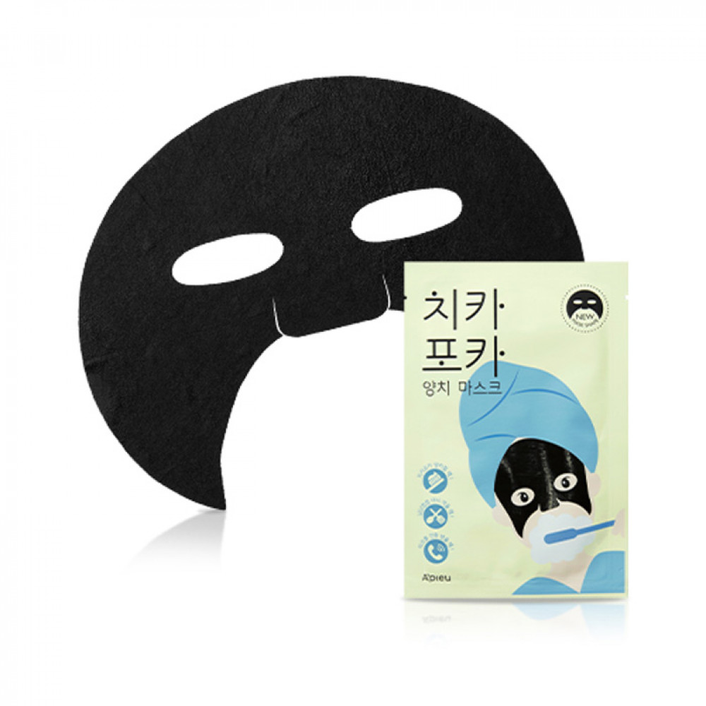 韓國 Apieu 半面黑面膜 Korea Apieu CHI KA PO KA Tooth Brushing Mask 韓國 Apieu 半面黑面膜 Korea Apieu CHI KA PO KA Tooth Brushing Mask