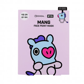 image of 韓國 MEDIHEAL BT21聯名款 保濕面膜(附贈書籤明信片) 4片/盒 MANG Korea MEDIHEAL BT21 MANG Mediheal Face Point Mask Sheet (4pcs/box) Bookmark Postcard