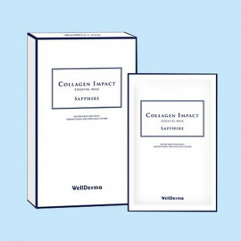 image of 韓國 WellDerma 夢蝸 膠原蛋白人皮面膜(10片入) Korea WellDerma Collagen Impact Essential Mask-Sapphire (10pcs)