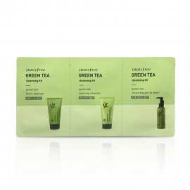 image of 韓國 innisfree 濟州綠茶清潔3件組 Korea Innisfree Green Tea Foam Cleanser , Innisfree Greem Tea Good morning cleanser & Innisfree green tea cleansing gel-to-foam